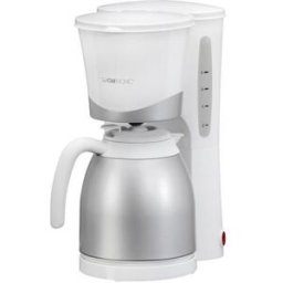 Machine À Café Filtre Clatronic Comptoir Silver, White Ground Coffee 10 Tasses