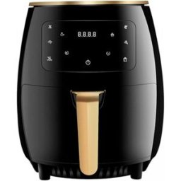 Friteuse À Air Chaud 4.5 L 1400w Avec Écran Tactile Cuisson Rapide Noir / Or Cheffinger