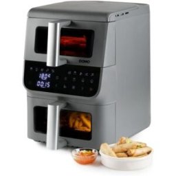 DOMO Friteuse Sans Huile - Airfryer Do550fr - Double Cuve 3.5 L + 6,5 L - 10 Programmes - 2500 W