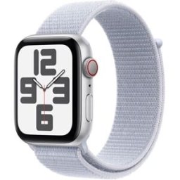 Watch Apple Apple Watch Se Gps + Cellular 44mm Boîtier En Aluminium Argent Avec Boucle Sport Nuée Bleue