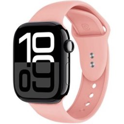 GÉNÉRIQUE Bracelet Pour Apple Watch 38 / 40 / 41 / 42mm En Silicone Liquide Rose Crong