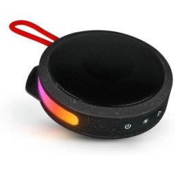 Enceinte Bt Ronde Avec Dragonne Bigben Party - Noir Et Rouge