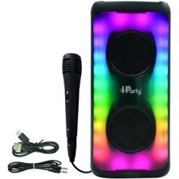 LEXIBOOK Enceinte Grande Taille Bluetooth® Lumineuse Effet Flammes Multicolores Avec Micro