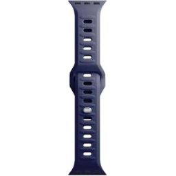 Bracelet En Silicone Bleu Océan Pour Apple Watch 3mk 42/44/45/49mm