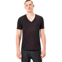 G-star T-shirt à Manches Courtes Et Col En V Base Ribbed Premium 1 By 1 2 Unités Black 2XL Homme