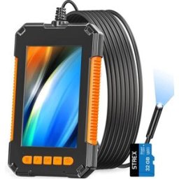Strex Caméra d'inspection avec écran 10M - 1080P HD - écran LCD 4,3 pouces - étanchéité IP67 - éclairage LED - endoscope - caméra d'inspection - microSD 32gb inclus