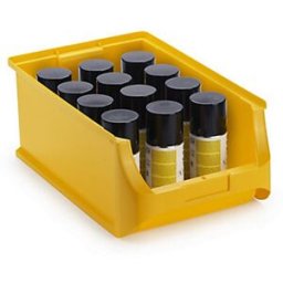 Cenpac Bac à bec plastique haute résistance - 320 X 150 X 125 mm JAUNE 4 L