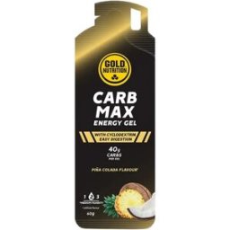Gold Nutrition Boîte De Gels énergétiques Carb Max Piña Colada 60g 16 Unités