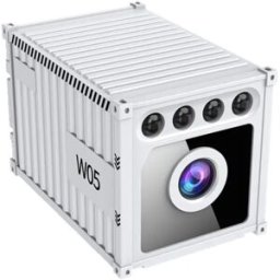 INF Caméra sport 1080p Vision nocturne infrarouge avec fixation magnétique, hotspot AP et enregistrement en boucle Blanc