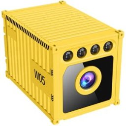 INF Caméra sport 1080p Vision nocturne infrarouge avec fixation magnétique, hotspot AP et enregistrement en boucle Jaune