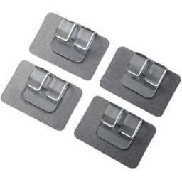 INF Clips Adhésifs Puissants pour Tapis de Sol - Transparent, Montage Sans Trace (Lot de 4)