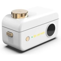 INF Imprimante d'étiquettes thermique portable (avec 1 rouleau) - Imprimante Bluetooth pour la maison, impression claire, Blanc
