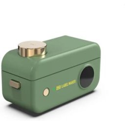 INF Imprimante d'étiquettes thermique portable (avec 1 rouleau) - Imprimante Bluetooth pour la maison, impression claire, Vert