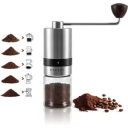 INF Moulin à café manuel K3 - Acier inoxydable et noyau en acier