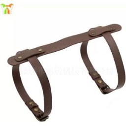 INF Sangles réglables en cuir PU pour tapis d'extérieur et carpettes Marron foncé
