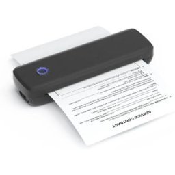 INF Imprimante thermique portable compatible avec Android, Apple et Window - Rechargeable Bluetooth et USB, sans encre, avec 3 Le noir