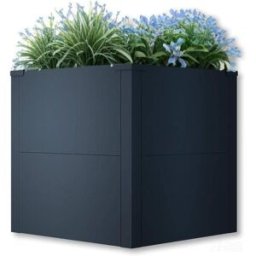 Bc-elec - SHWRB001 Bac potager surélevé carré jardinière en acier galvanisé poudré 50x50x50cm – Anthracite