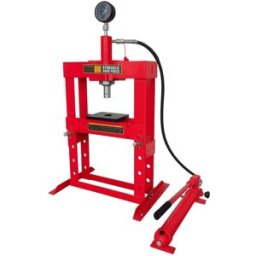 Varan Motors - XRD100300 Presse d'atelier hydraulique 10 Tonnes avec manomètre