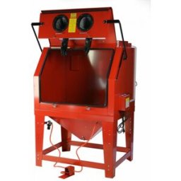 Varan Motors - SB990L Cabine de sablage, microbilleuse, sableuse à manchons professionnelle 990 litres avec Aspiration