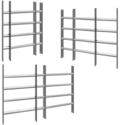 Bc-elec - AWB-602 Grille de fenêtre extensible, grille de défense pour fenêtre, grille de sécurité 60x70 à 105cm