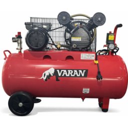 Varan Motors - BYV0178 Compresseur à entraînement par courroie 100 litres 2CV 1500W 1020rpm 194 l/min 8 bars