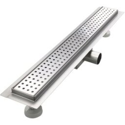 Bc-elec - 08S-50 Caniveau de douche 50cm en inox, sterfput de douche, hauteur ajustable 98-142mm