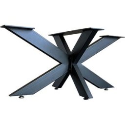 Bc-elec - 407005-B Support pied de table basse SPIDER en acier noir 98x58x43 Châssis de table Piétement meuble Pied en croix