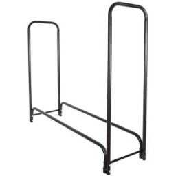 Bc-elec - HMFR-05 Rangement à bois en acier noir 150x36x120CM, rack pour bois de chauffage, range bûches