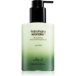 Haruharu Wonder Black Bamboo Daily Smoothing Body Oil huile pour le corps veloutée effet nourrissant 200 ml