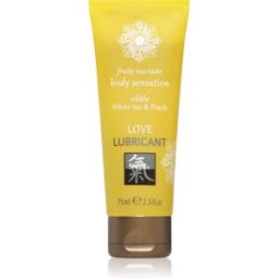 HOT Shiatsu Love gel lubrifiant saveur White Tea & Peach 75 ml