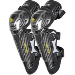 INF Genouillères Cyclisme Fibre de Carbone - Ensemble 2 Pièces Coque Rigide, Absorption des Chocs et Protection Genou et Tibia
