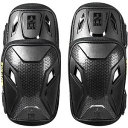 INF Genouillères moto légères – Coque rigide TPU, mousse amortissante, bande réfléchissante