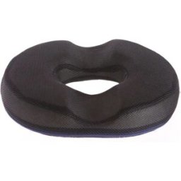 INF Coussin de siège en mousse à mémoire de forme et gel avec découpe coccyx en O – Housse mesh respirante, soutien du coccyx,