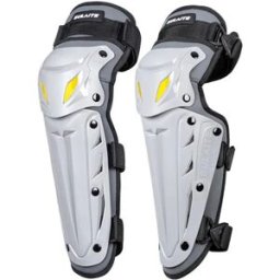 INF Genouillères longues pour moto – Coque rigide PP, noyau en mousse haute, boucle à dégagement rapide, sangles élastiques