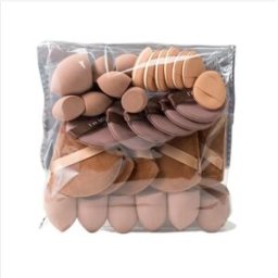 INF Set de 35 éponges et houppettes de maquillage - éponges en polyuréthane hydrophile pour fond de teint, cushion et mini café