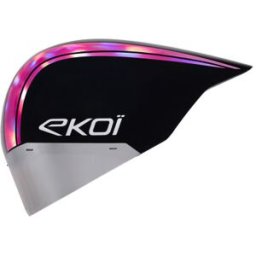 Ekoï Casque EKOI Racing PURE AERO Mirror Cat2 Noir Holo Rose noir rose male