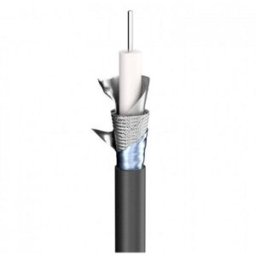 Sommer Cable 600-0131NE Câble vidéo 1 x 1.3 mm noir Marchandise vendue au mètre