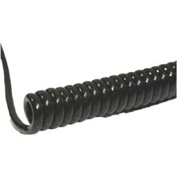 BKL Electronic 1506211 Câble spiralé Li12Y11Y 1200 mm / 4800 mm 2 x 0.50 mm² noir 1 pc(s)