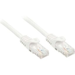 LINDY 48206 RJ45 Câble réseau, câble patch CAT 6 U/UTP 7.50 m blanc contacts dorés 1 pc(s)