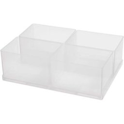 raaco 80 4xBA7-1 Insert de coffret de rangement (L x l x H) 220 x 220 x 69 mm Nombre de compartiments: 4 Contenu 1 pc(s)