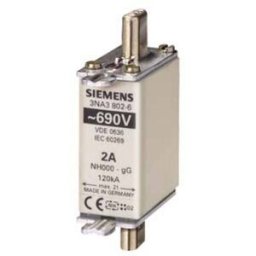 Siemens 3NA38106 Cartouche-fusible avec afficheur de sécurité mécanique Adapté pour (fusibles) Taille de fusible 000 - 4 Taille du fusible = 0 25 A 690 V 3