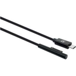Manhattan Câble USB USB-C® mâle, Connecteur Surface Connect 1.80 m noir avec USB 353632