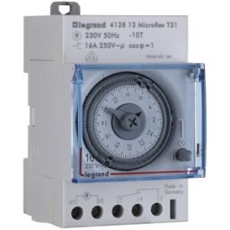 Legrand 412812 Programmateur horaire pour rail analogique 230 V 4000 W