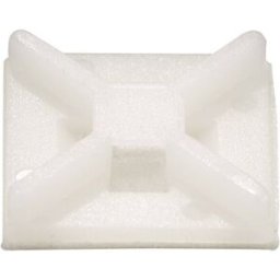 TRU COMPONENTS Embase de fixation collage 543234 Plage de Ø du faisceau 17 mm (max) 4 voies transparent 50 pc(s)