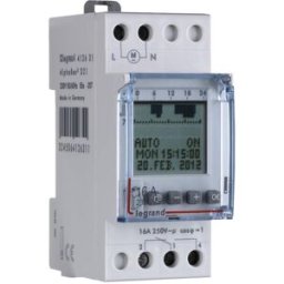 Legrand 412654 Programmateur horaire pour rail numérique 230 V 4000 W