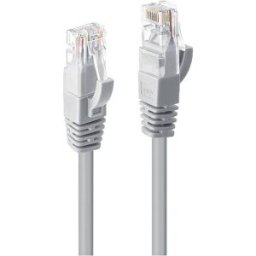 LINDY 48008 RJ45 Câble réseau, câble patch CAT 6 U/UTP 15.00 m gris contacts dorés 1 pc(s)