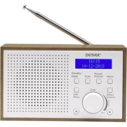 Denver DAB-46 Radio de table DAB+, FM DAB+, FM fonction réveil blanc