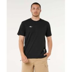 Rip Curl T-shirt Manches Courtes Vaporcool Mick Fanning Diamond Black XS Male