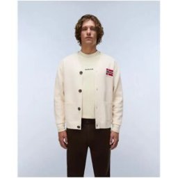 Napapijri Pull à Col En V D-taranger V Op Beige Dimity 2XL Homme