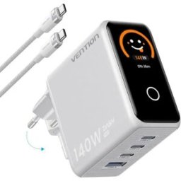 Vention Chargeur Mural Tz-fcoi0-eu Usb/usb-c 140w Black One Size unisex